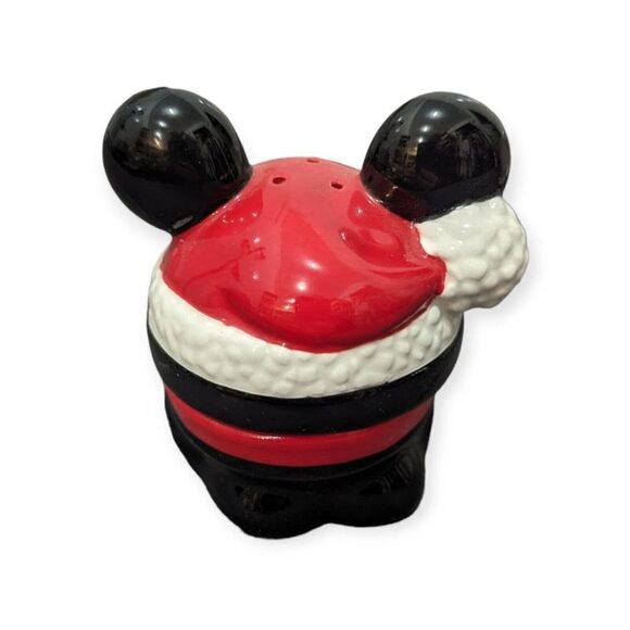 DISNEY PARK HOLIDAY COLLECTION SANTA MICKEY MOUSE SALT PEPPER SHAKER SET H - Picture 3 of 6